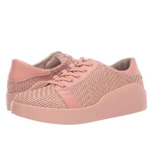 Stylish Pink Woven Women's Sneakers